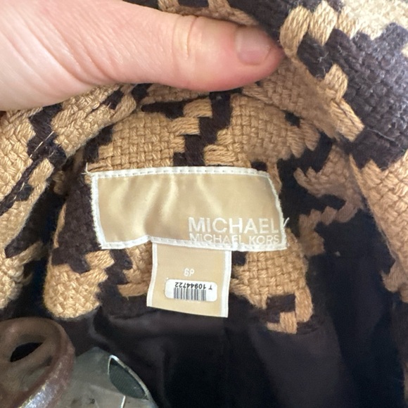 Michael Kors Houndstooth Tweed Jacket - Picture 3 of 4